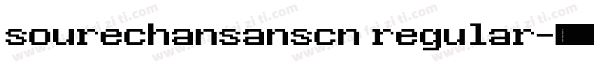 sourechansanscn regular字体转换
